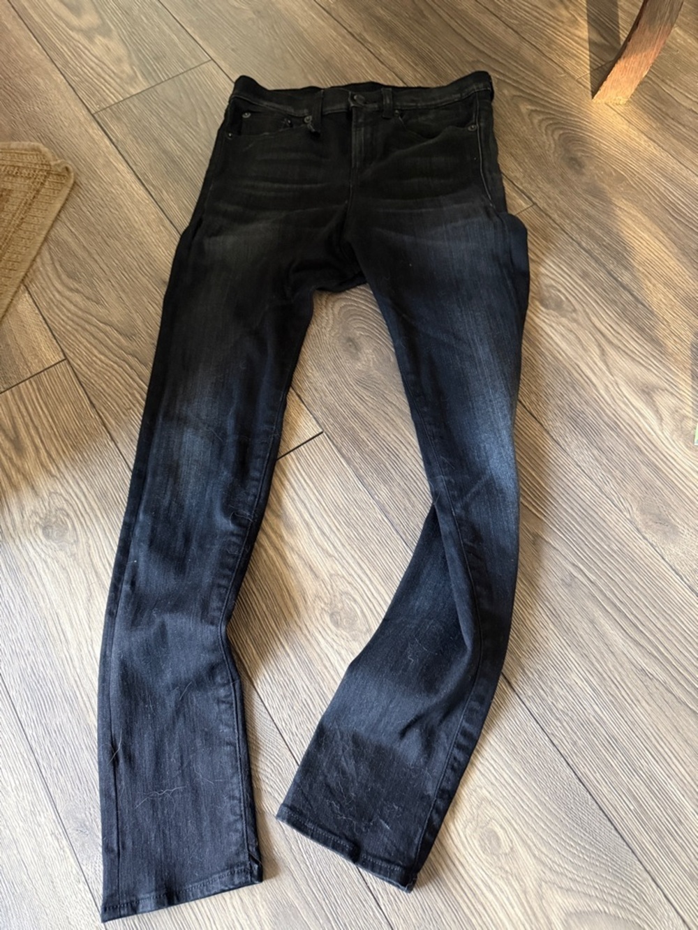 R13 the Drop black jeans size 26